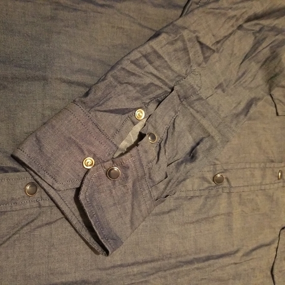 Age Of Wisdom Long Sleeve XL Blue Button Down - Picture 10 of 10